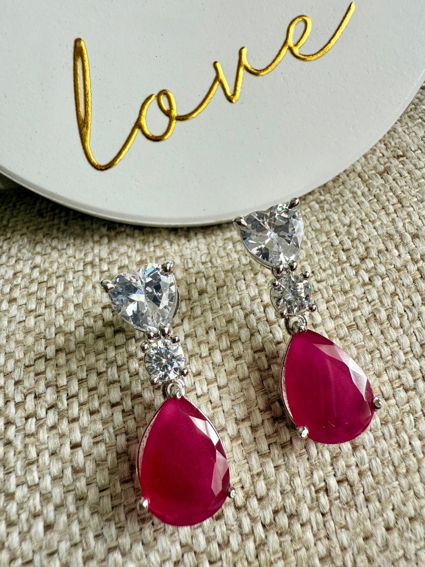 Rosa CZ Earrings - Dsapphire