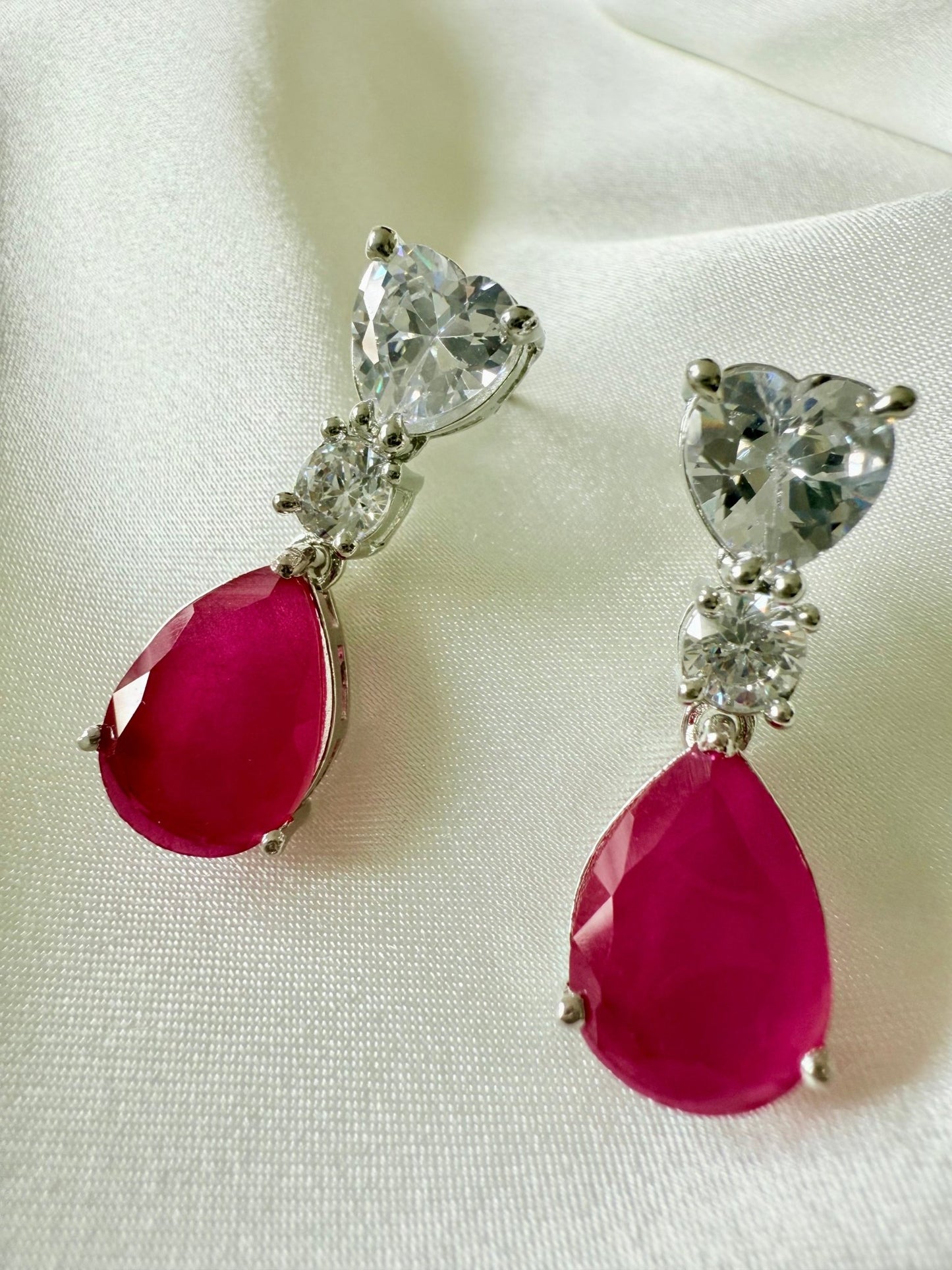 Rosa CZ Earrings - Dsapphire