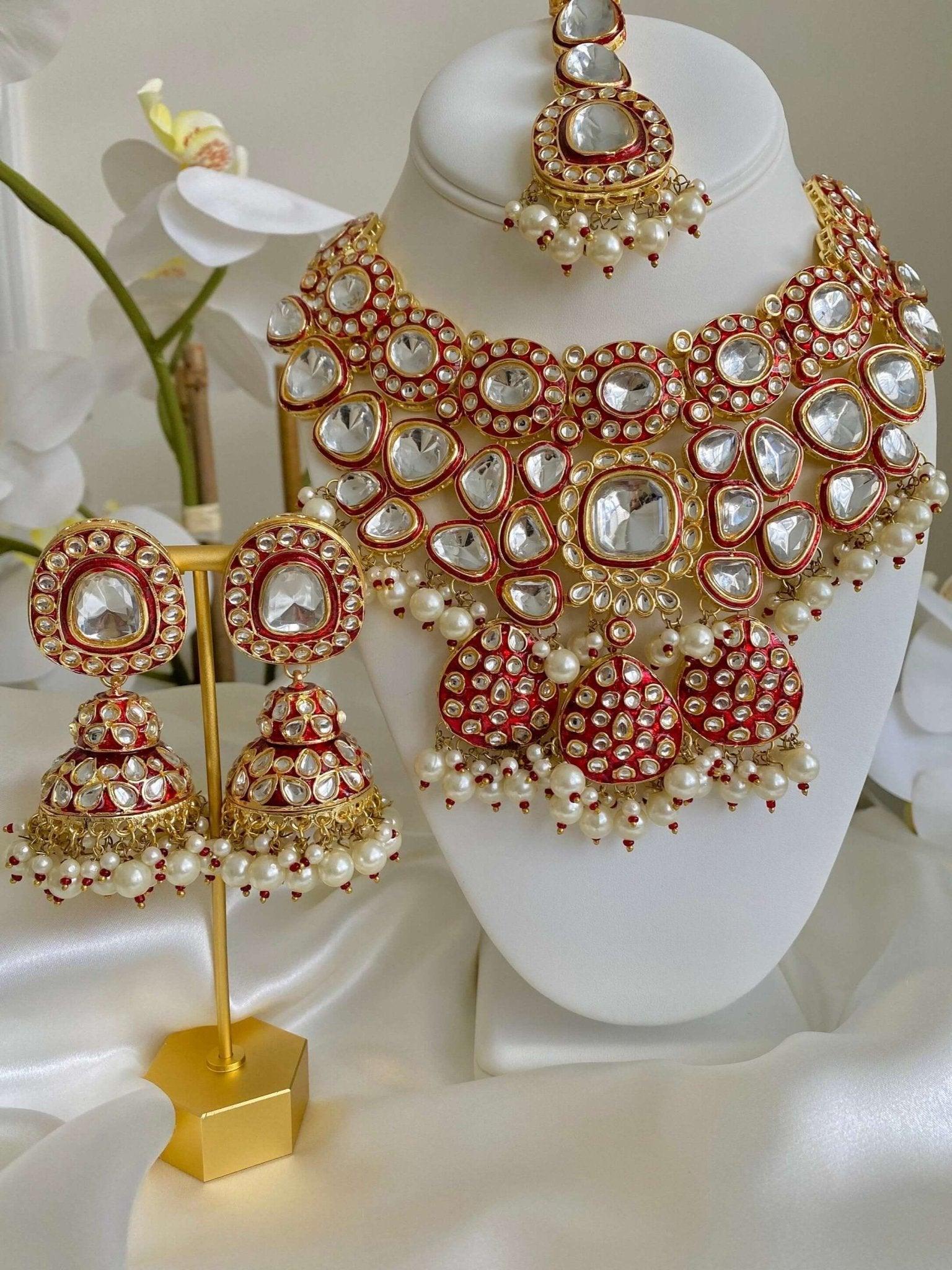 Kundan Set with Maang Teeka - Dsapphire