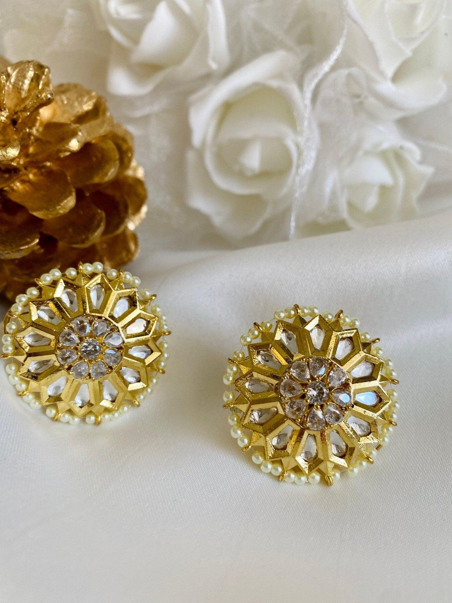 Kundan Studs - Dsapphire