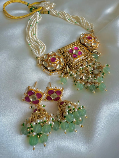 Preet Choker Set - Dsapphire
