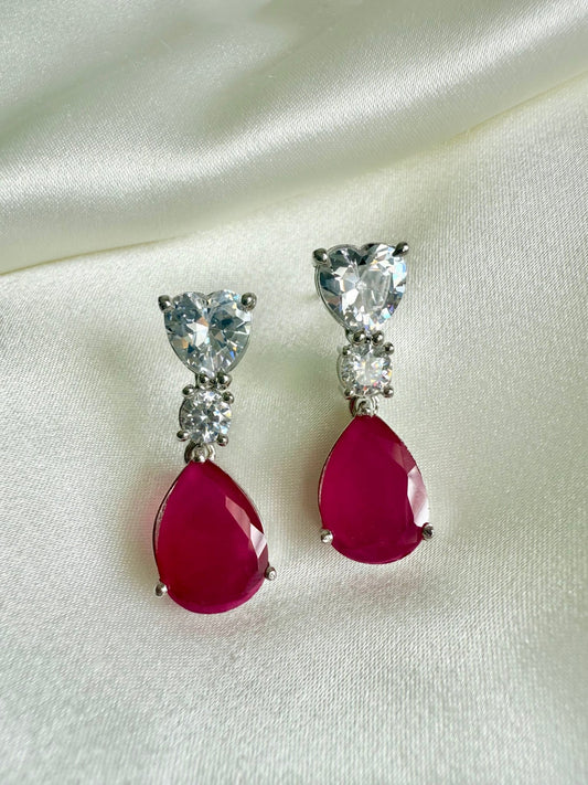 Rosa CZ Earrings - Dsapphire