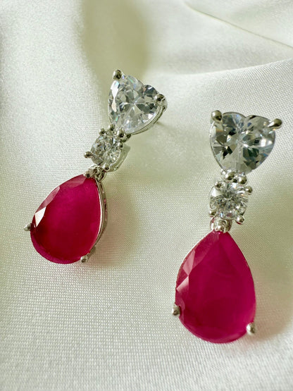 Rosa CZ Earrings - Dsapphire